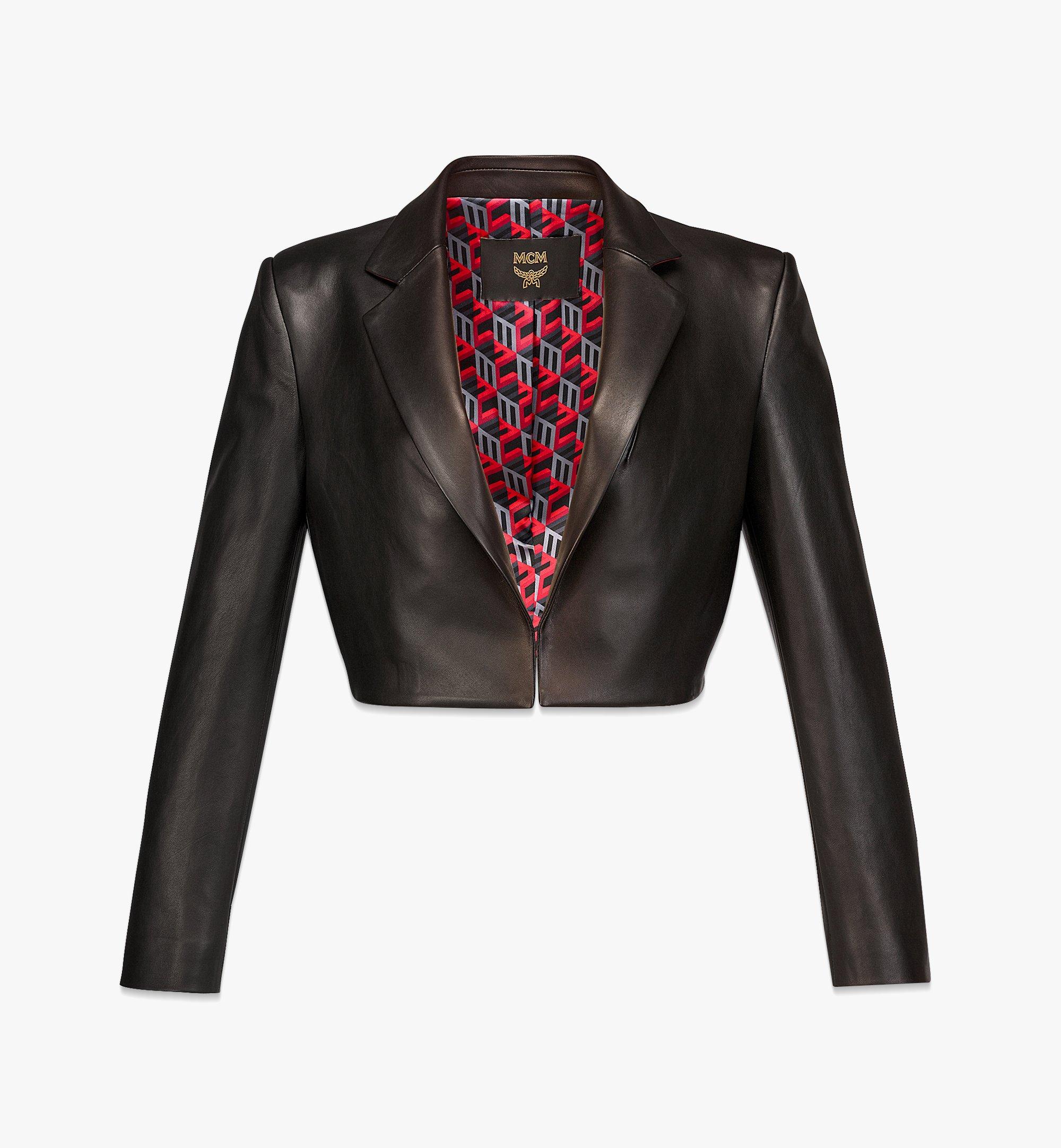 Women’s Cropped Jacket in Lamb Nappa Leather 1